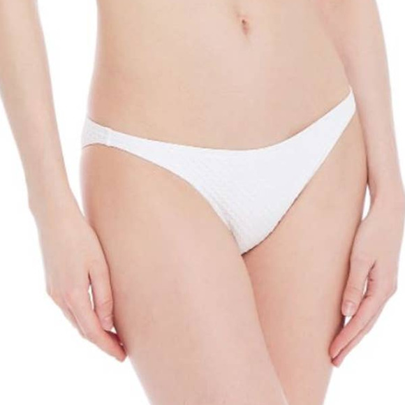 Onia Ashley Textured Low-Rise Bikini Briefs S Moderate Coverage Swimwear NWT - Picture 1 of 7